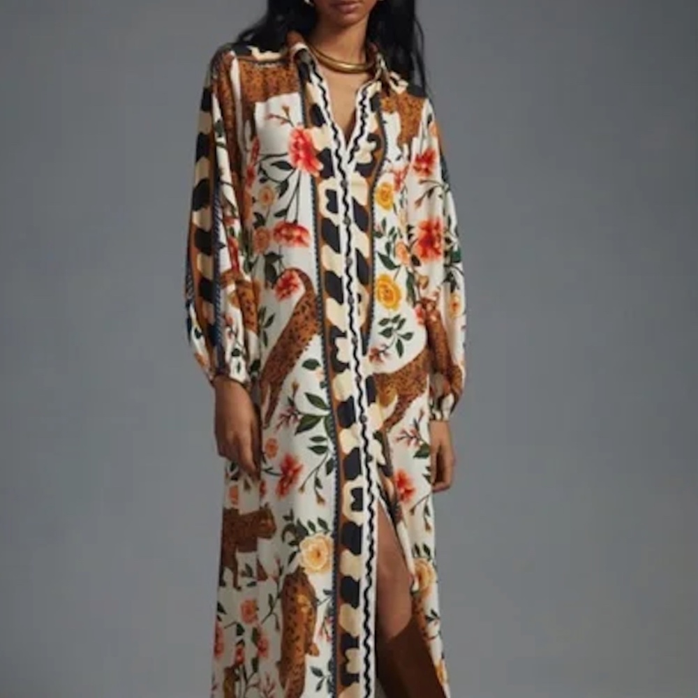 Patterned Farm Rio x Anthropologie Maxi Dress